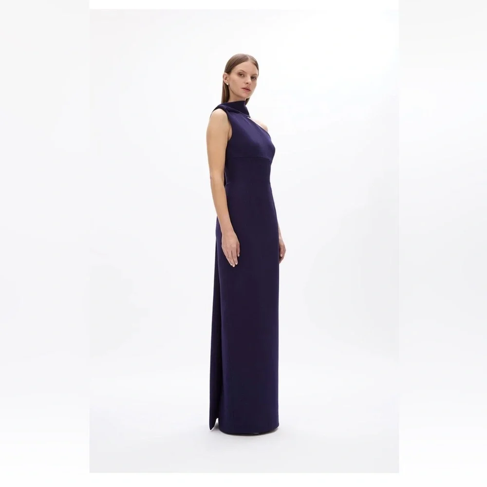 NWOT $1200 MRPs Rachel Gilbert Clara dress in dark indigo size 8 - Picture 8 of 17
